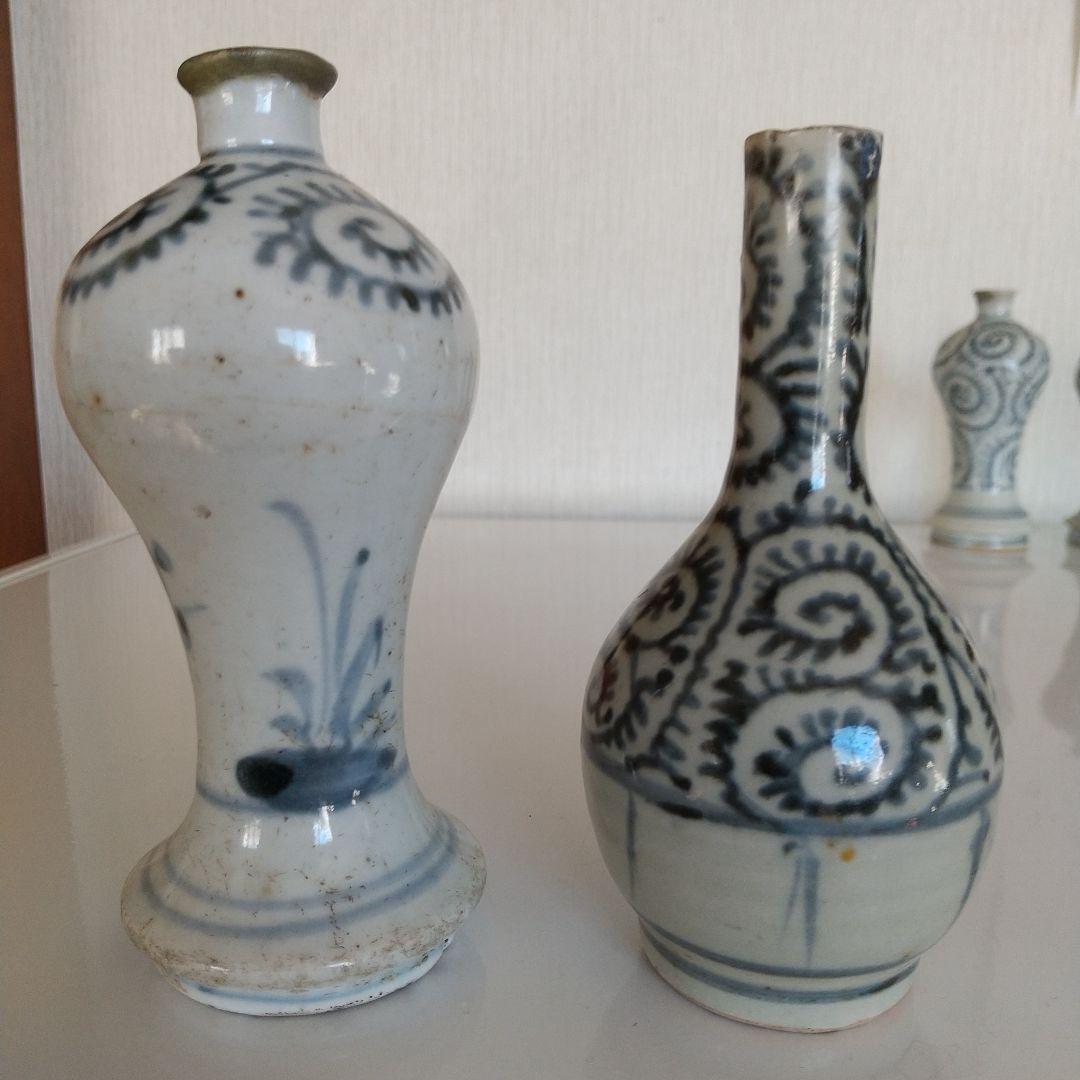 古伊万里蛸唐草 御神酒徳利4本セット（おまけ徳利2本付き）