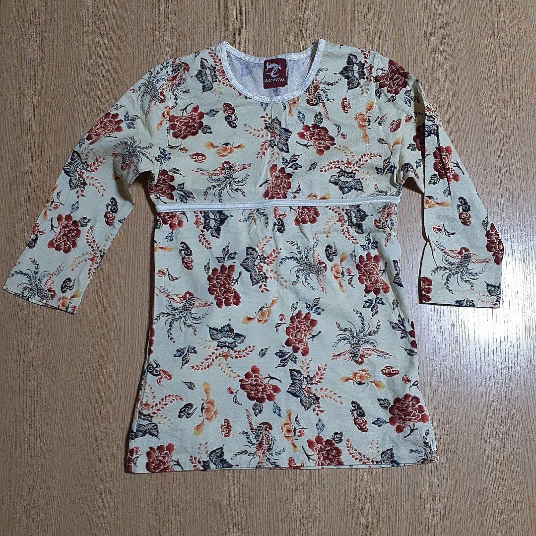 CLUTCH 花柄 七分袖 Tシャツ