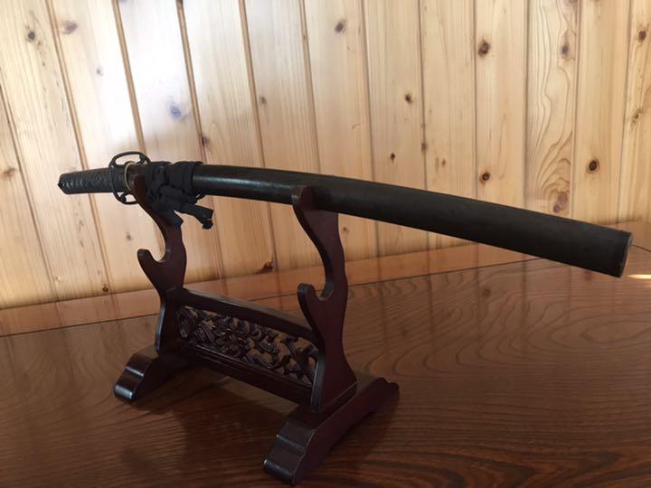 安い 武具 軍刀 日本刀 刀 鍔 縁頭 目貫 骨董品 つなぎ竹光(刀身無し) - 武具
