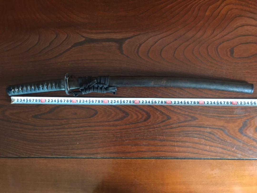 安い 武具 軍刀 日本刀 刀 鍔 縁頭 目貫 骨董品 つなぎ竹光(刀身無し) - 武具