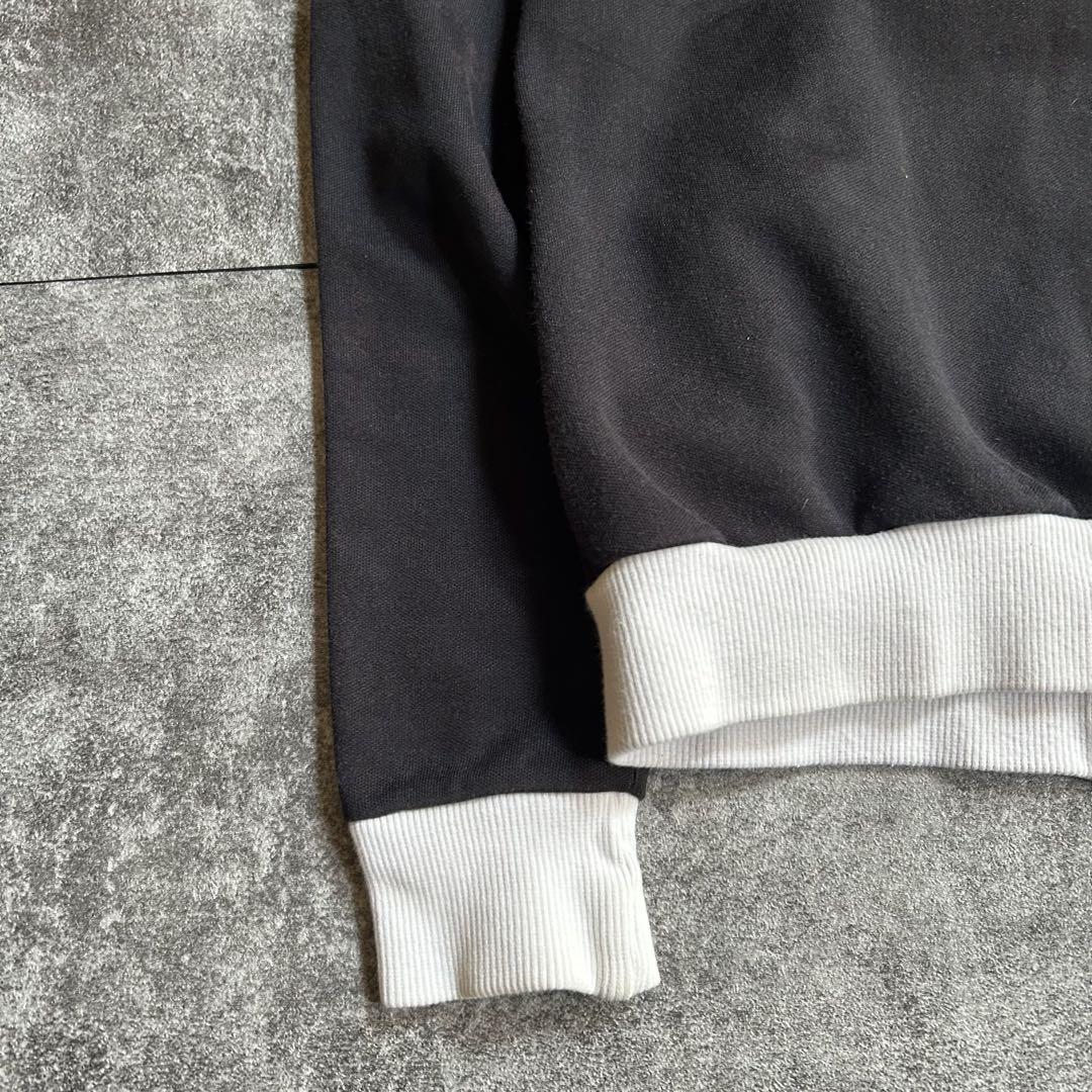 archive adidas track jacket black white