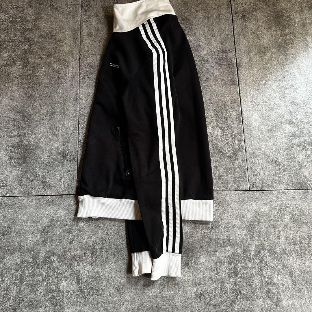 archive adidas track jacket black white