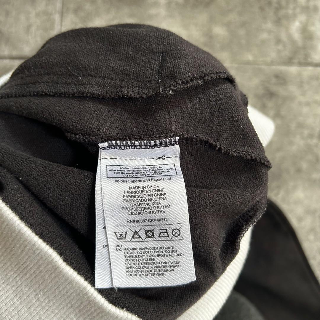 archive adidas track jacket black white