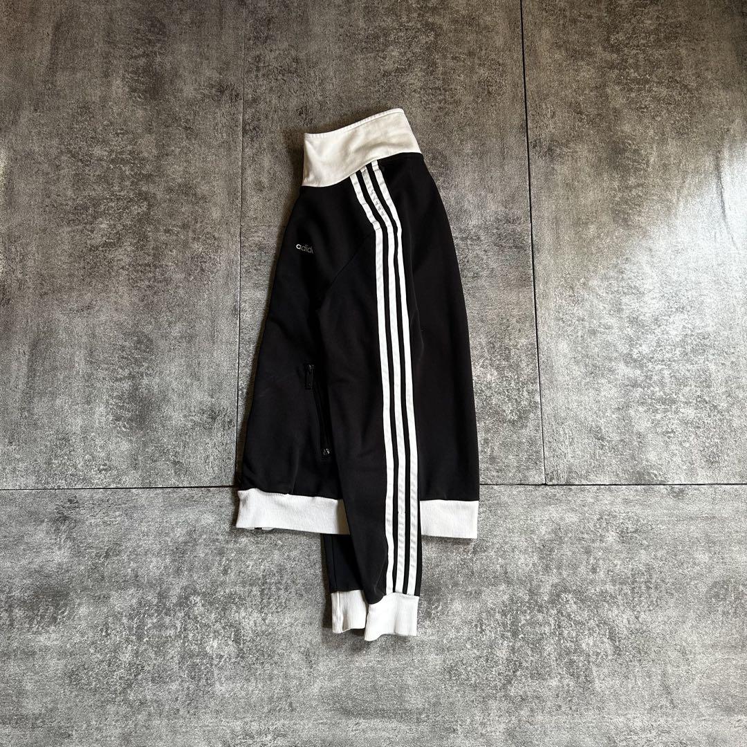 archive adidas track jacket black white