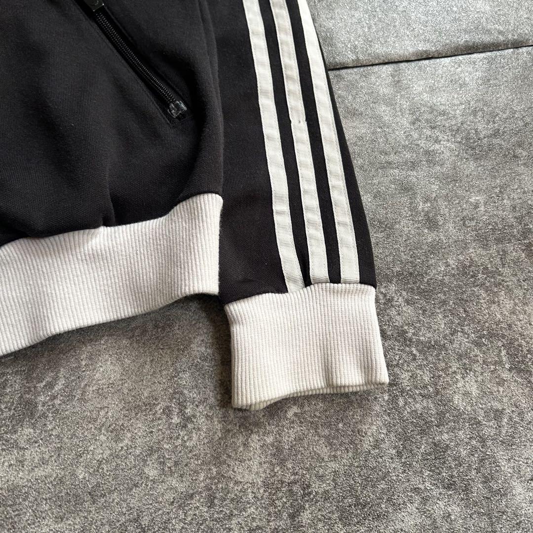 archive adidas track jacket black white