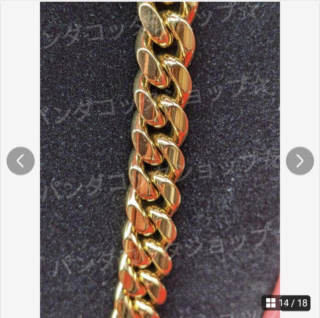 【60cm】【50cm】【10mm】【18K刻印あり】【Miami Cuban】