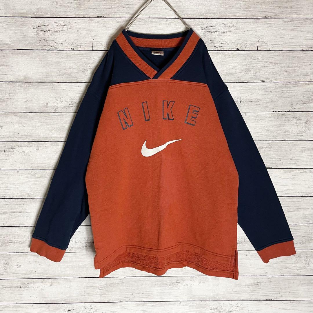 最上の品質な 希少✨ NIKE オレンジ トレーナー スウェット 90s 銀タグ