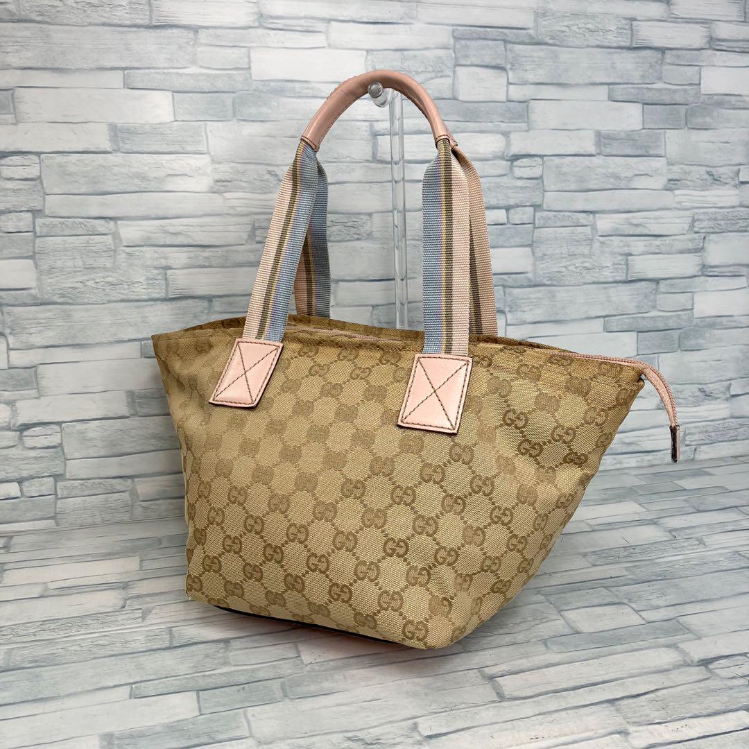 100 極美品　GUCCI グッチ　ハンドバッグ　GG柄