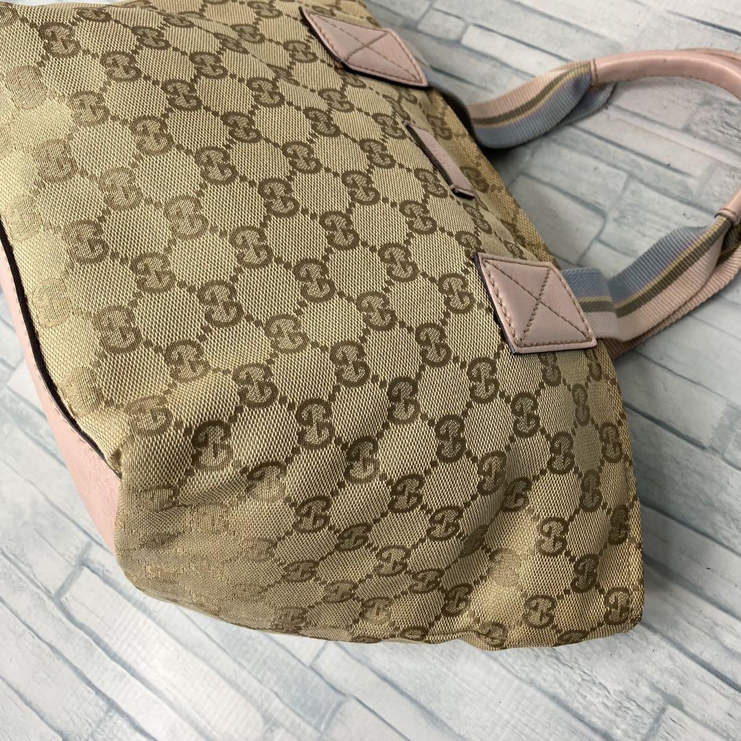 100 極美品　GUCCI グッチ　ハンドバッグ　GG柄