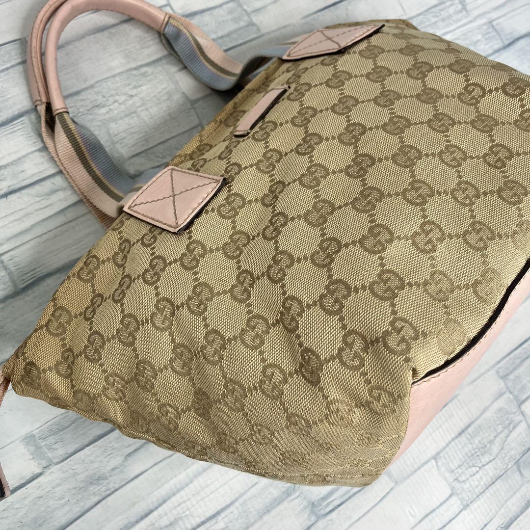 100 極美品　GUCCI グッチ　ハンドバッグ　GG柄