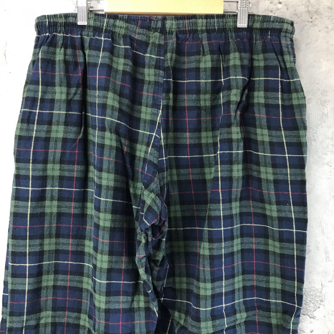 yz22古着 チェックパンツ パジャマパンツ 紺 緑 黒 赤 黄 yz22古着 チェックパンツ パジャマパンツ 紺 緑 黒 赤 黄