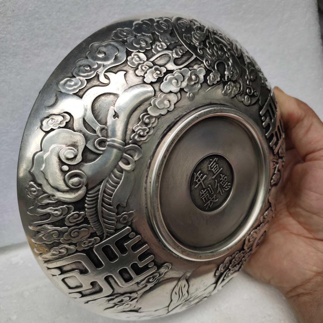 銅器 重工 彫刻 祥雲瑞獣麒麟銅盤 装飾品 工芸品 美術品 置物 銅器 重工 彫刻 祥雲瑞獣麒麟銅盤 装飾品 工芸品 美術品 置物