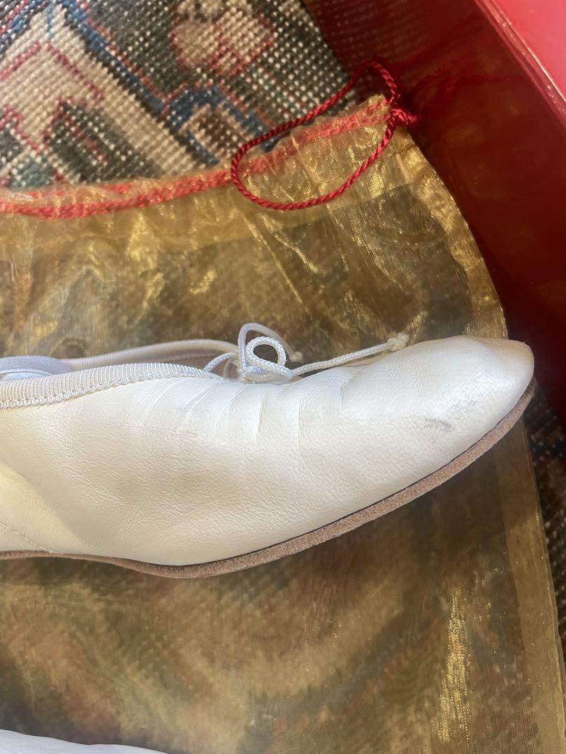 OPERA NATIONAL DE PARIS サテンシューズ38 OPERA NATIONAL DE PARIS バレエシューズ 38 白
