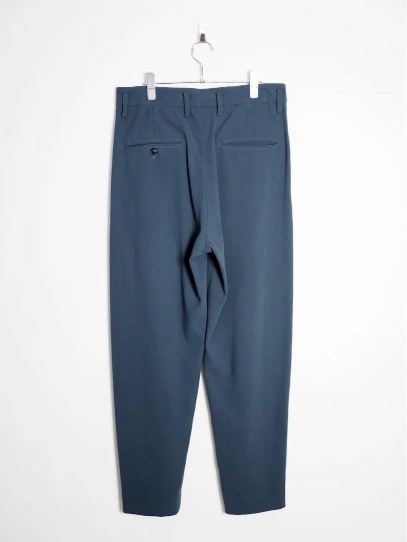 パンツ [URU] HARD TWIST COTTON 1 TUCK PANTS