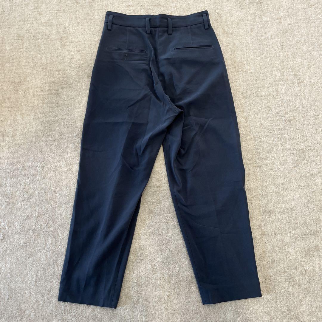 パンツ [URU] HARD TWIST COTTON 1 TUCK PANTS