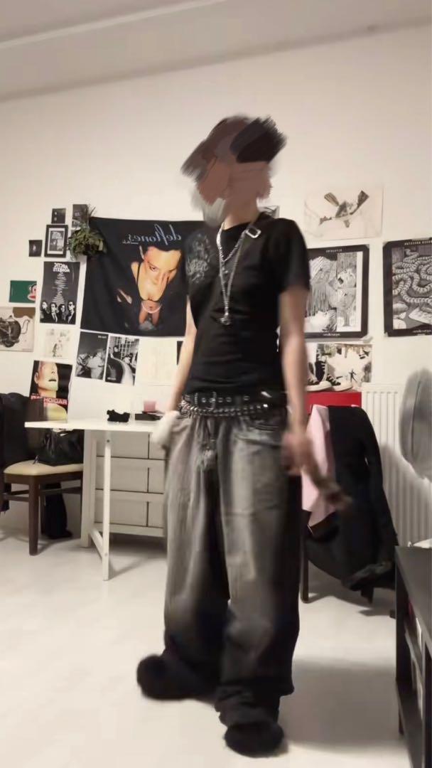 海外ボーイ　jaded london バギーデニム　w30