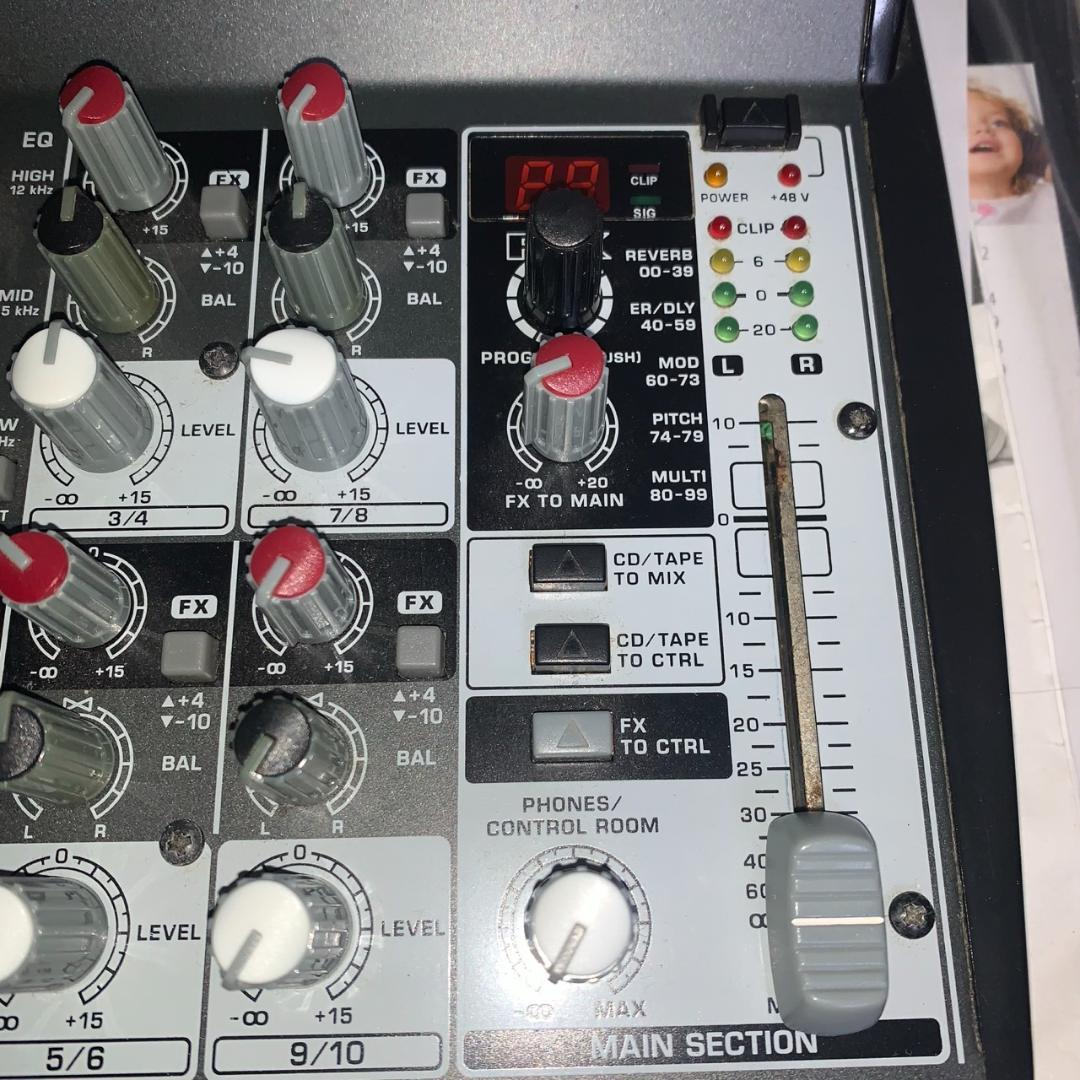 BEHRINGER xenyx 1002fx アナログミキサー エフェクター