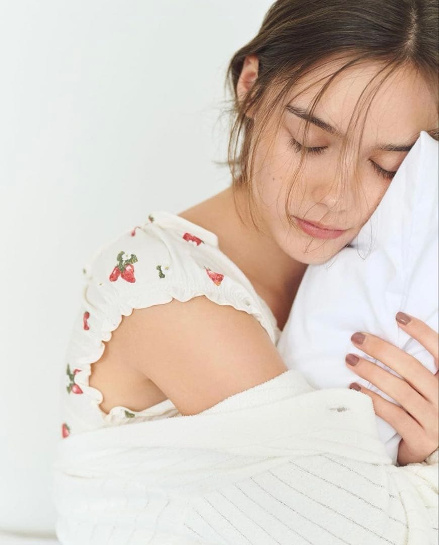 [ジェラート ピケ] いちご柄カップインフリルプルオーバー　ルームウェア ジェラート ピケ