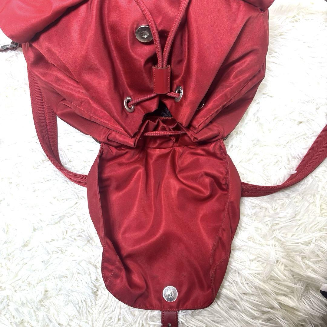 PRADA プラダ リュック バックパック 三角ロゴ レッド