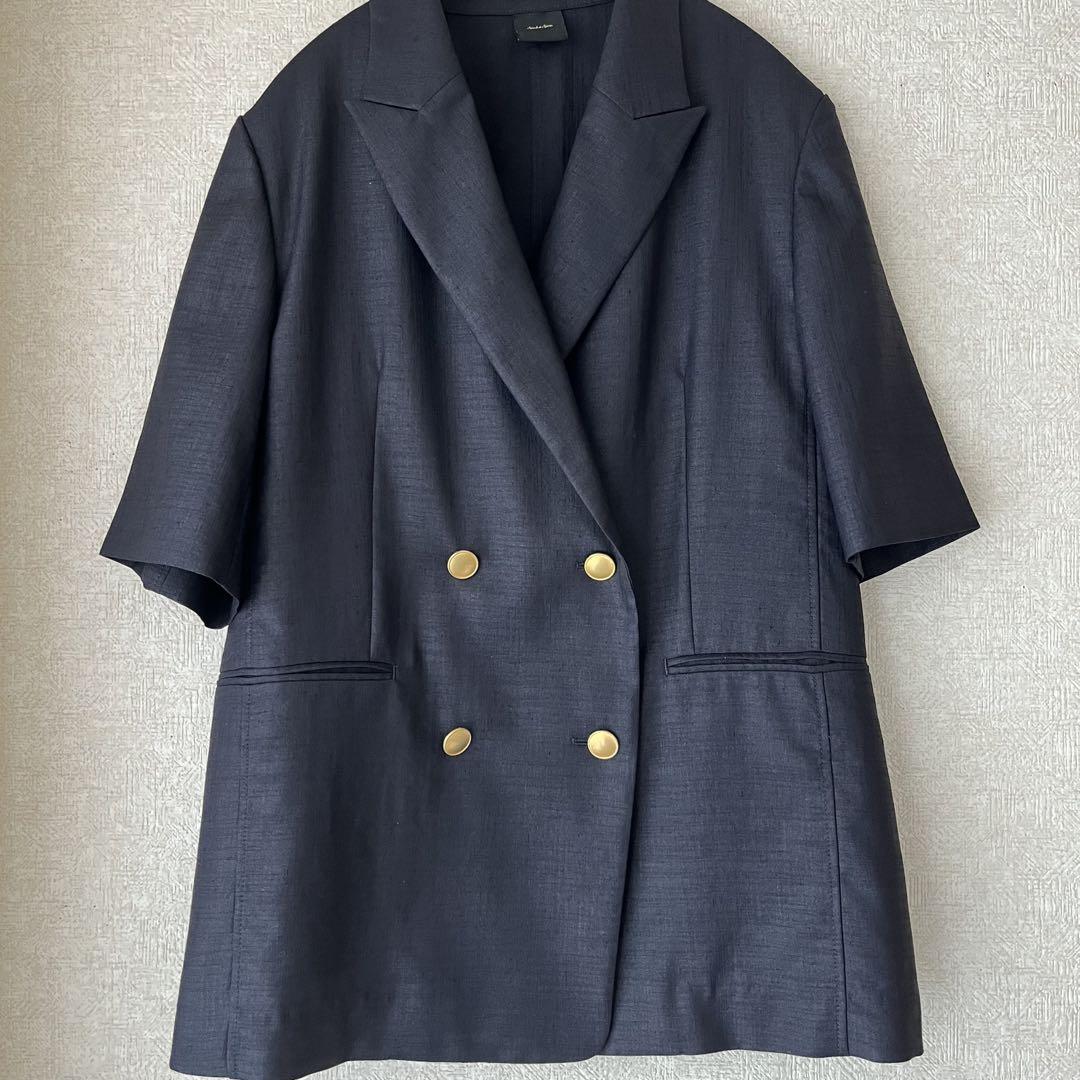 【spick&span 】ライトドライクロスハーフスリーブジャケット