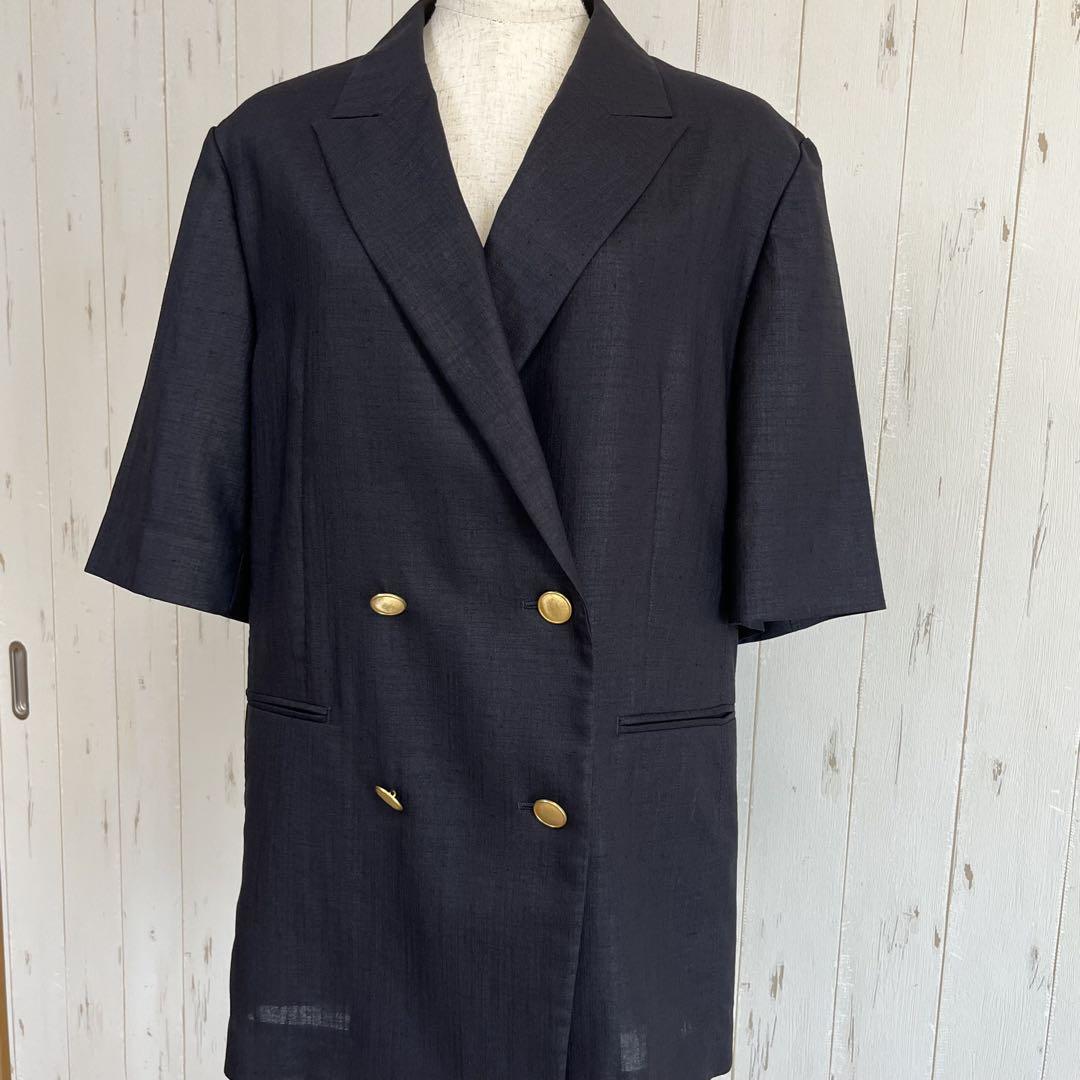 【spick&span 】ライトドライクロスハーフスリーブジャケット