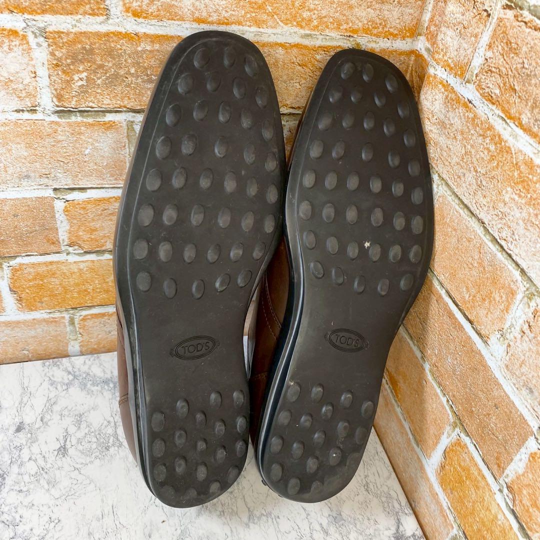 【メンズブランド靴】TOD's　7-1/2 　ドライビングシューズ　ブラウン