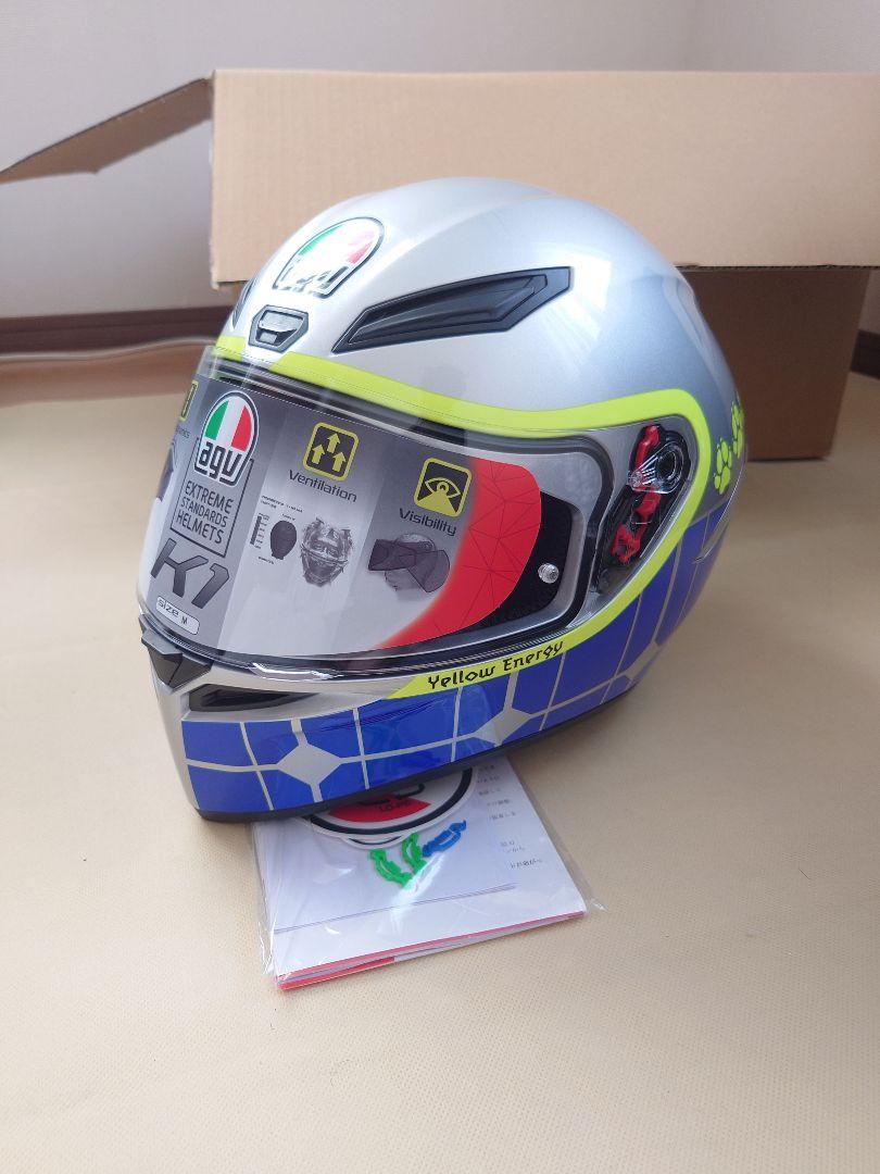 昨年末福袋で購入いたしましたダイネーゼ　ヘルメット　M　K1 AGV　アジアンフィット