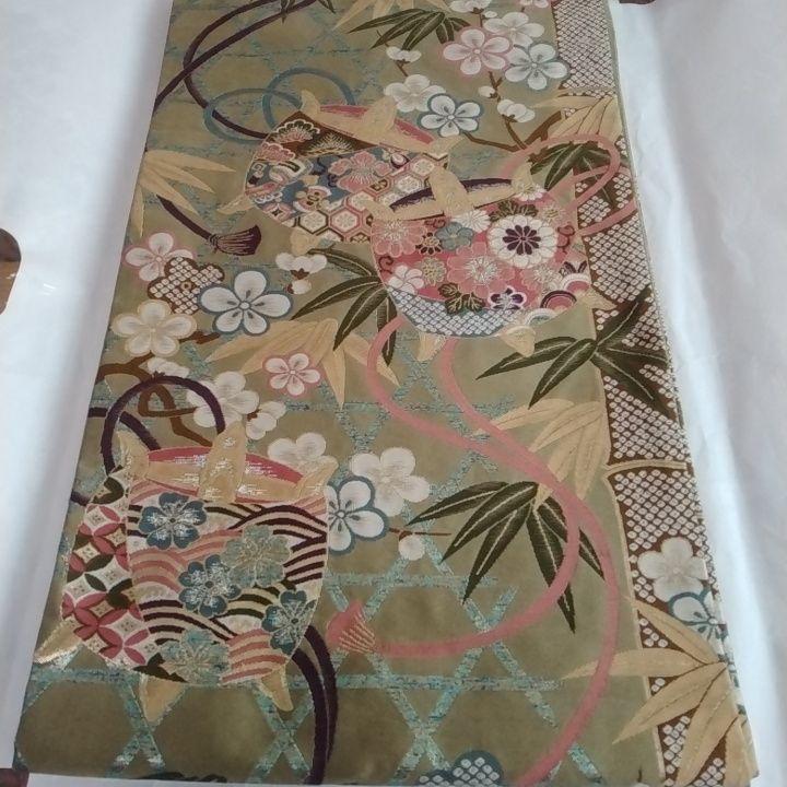 袋帯　成人式　振袖　訪問着　正絹