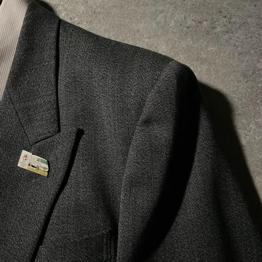 NO.122 vintage セットアップ ダブル ピンズ　ネクタイ グレー