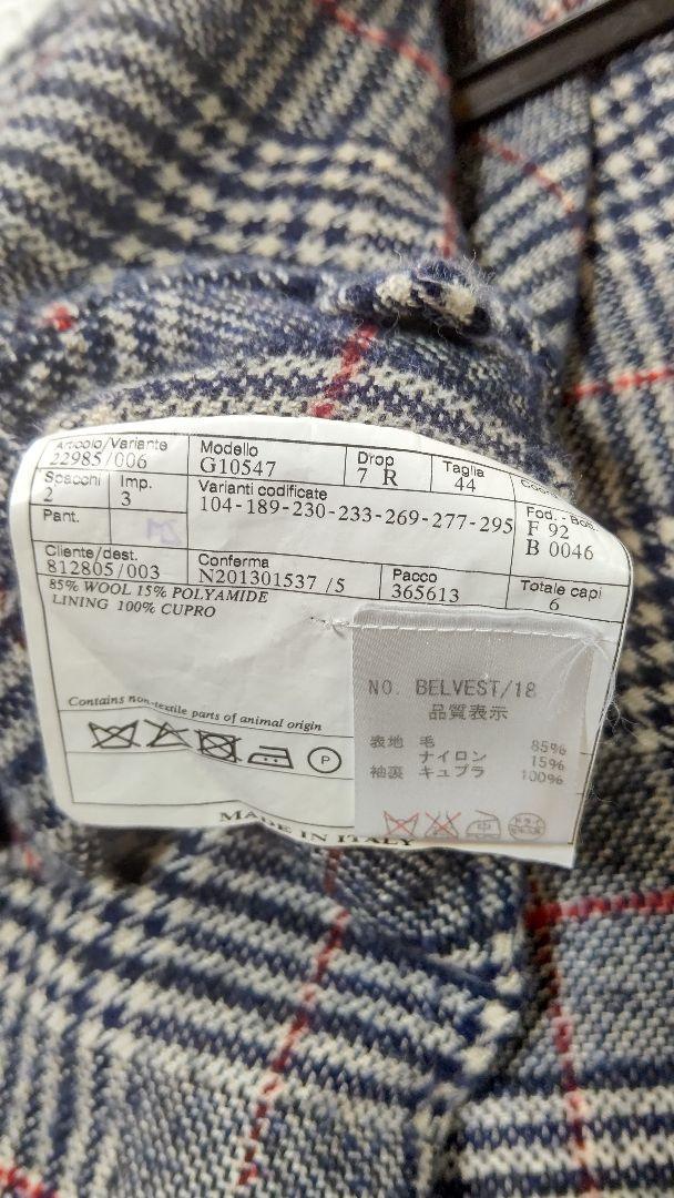2022豊富な Belvest ベルベスト グレンチェック ジャケット 44 BEAMS F WAOax-m35583613258 低価安い