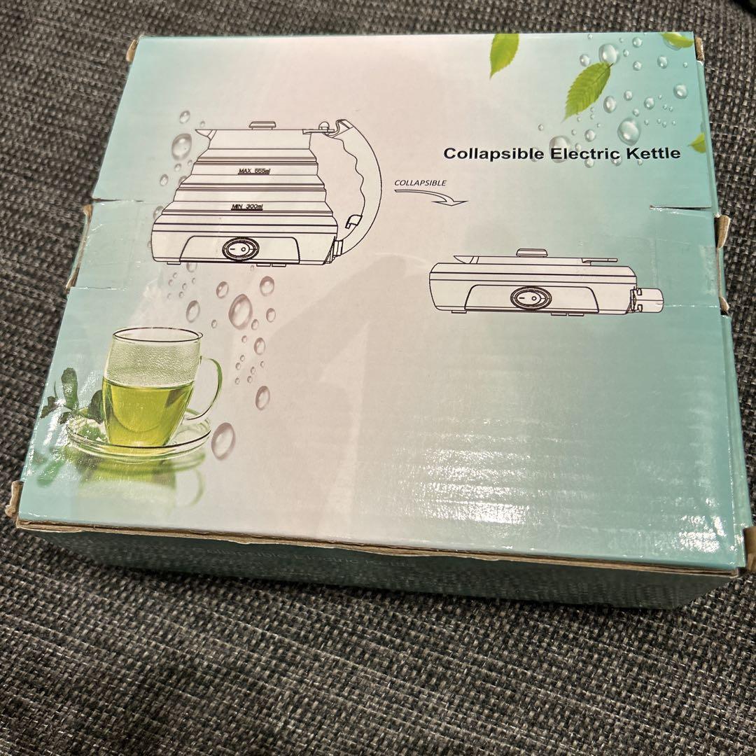 超薄型 シリコーン 折りたたみ式 携帯用 湯沸かし器 分離可能な電源コード