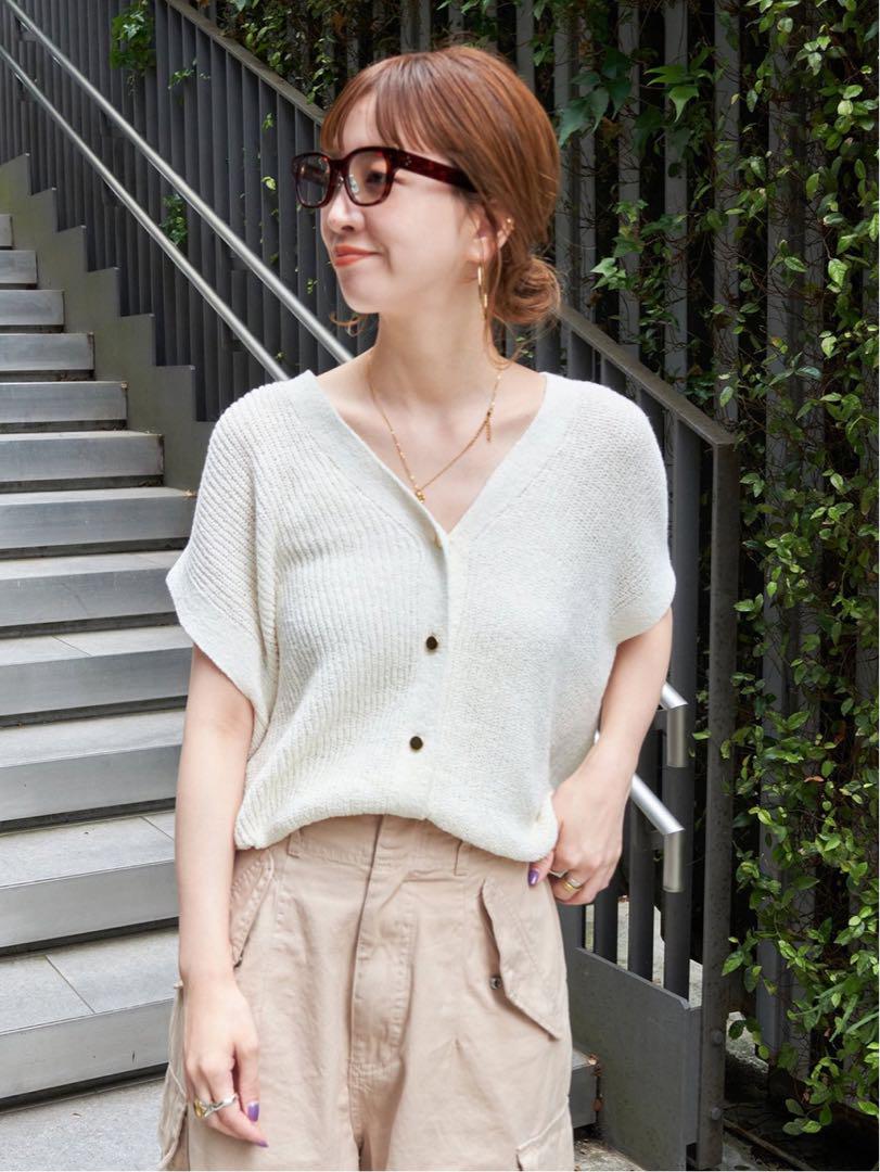 B.C STOCK リネンコットンベスト　新品　ベーシーストック