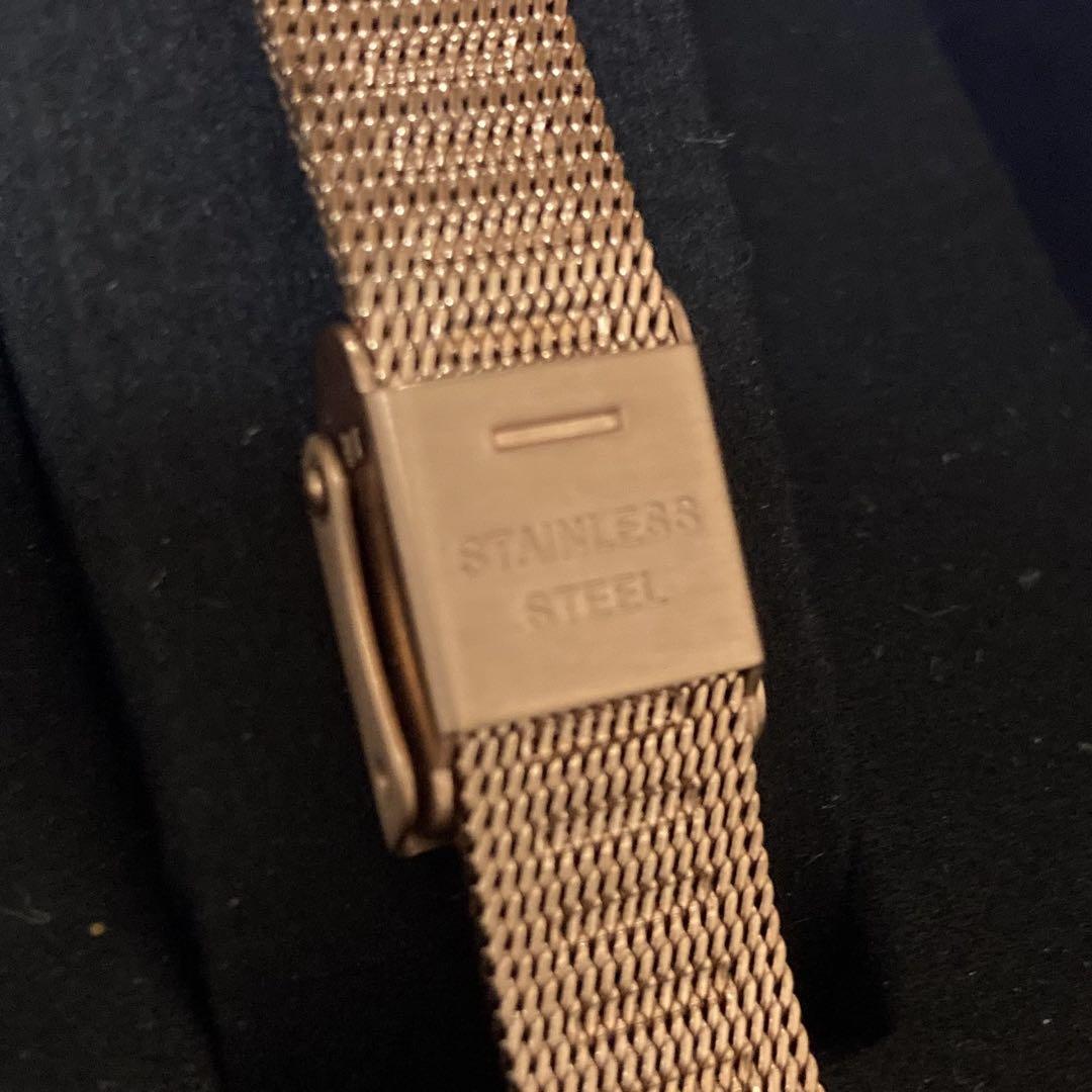 Daniel Wellington DW ピンクゴールド メッシュ腕時計