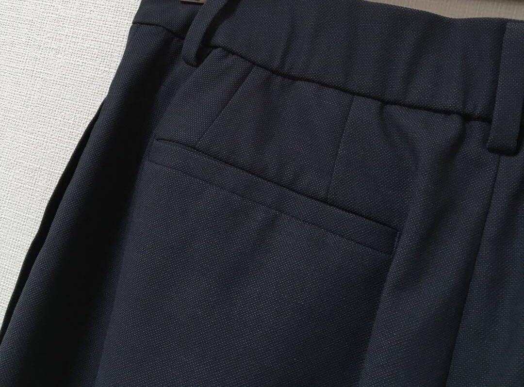 プラステ　リネンブレンド　パンツ　スーツ　ジャケット　ネイビー