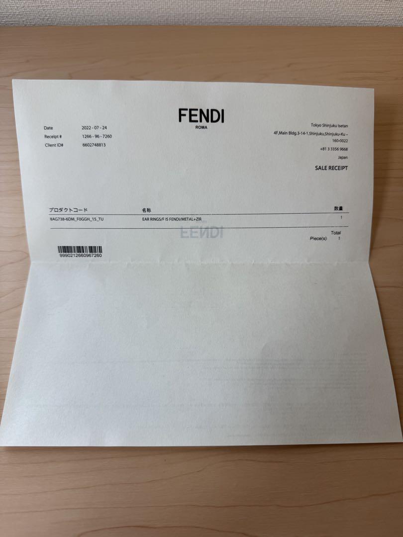 FENDI エフ イズ フェンディ ピアス