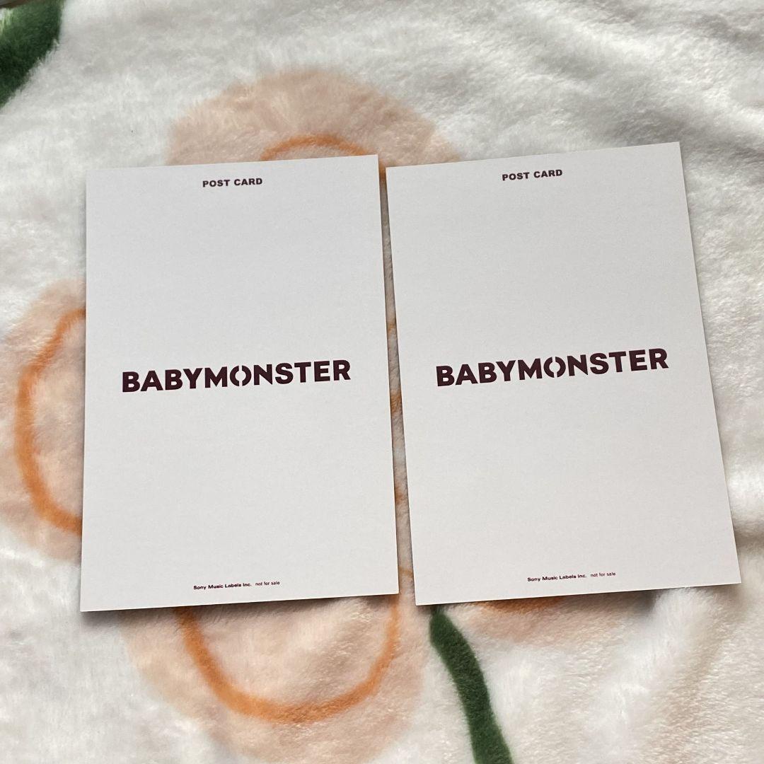 アサ 5/11/12 B賞 BABYMONSTER ファンミ ポストカード 2枚 BABYMONSTER 2枚 ファンミ アサ 5/11/12 B賞 ポストカード