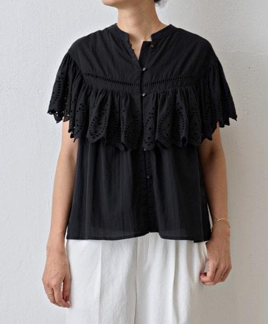 ギャザーレースブラウス sizeFREE BEARDSLEY ギャザーレースブラウス sizeFREE BEARDSLEY