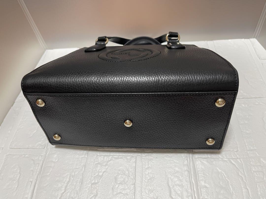 GUCCI  ソーホー 黒 レザー 2way ショルダーバッグ