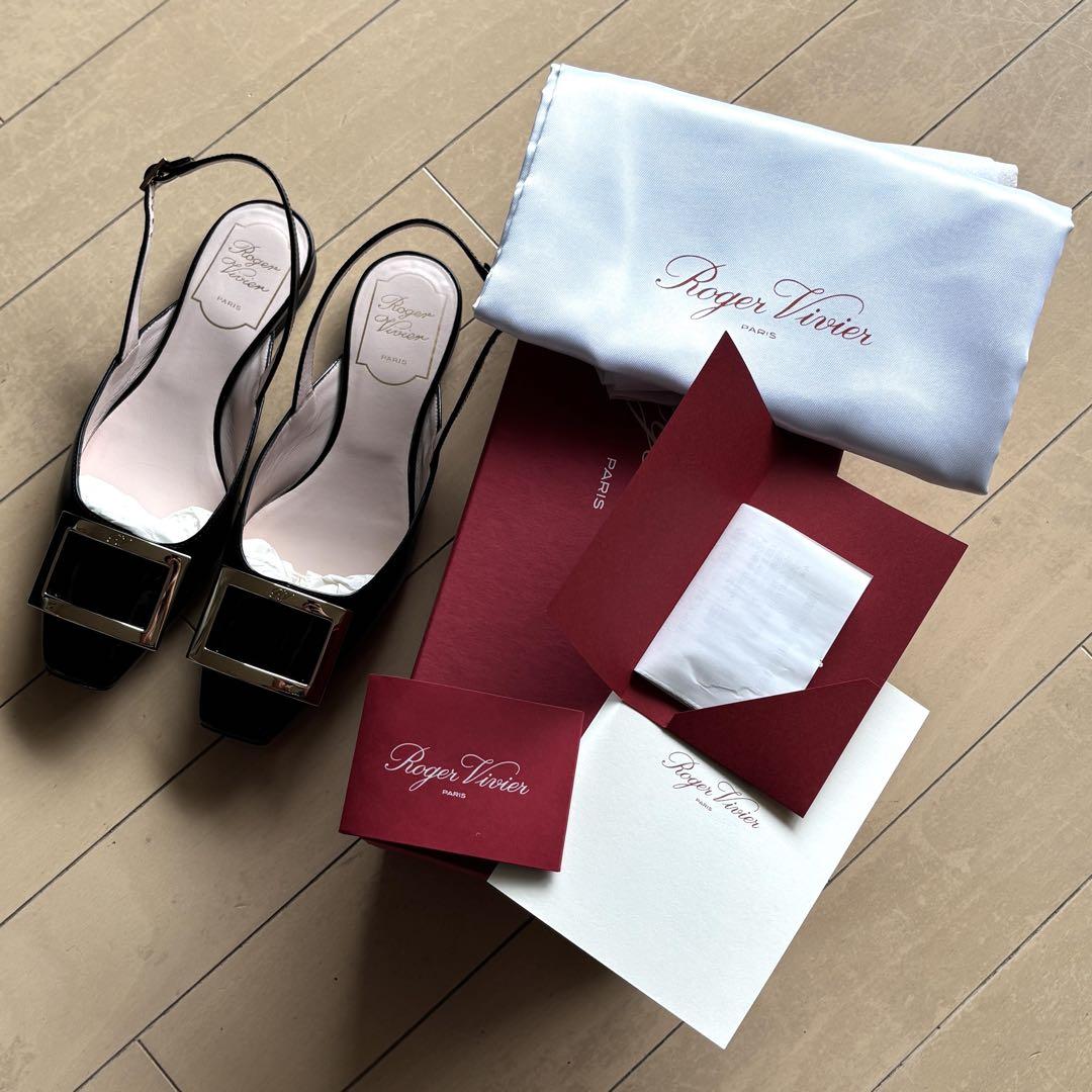 美品 ROGER VIVIER スリングバック パンプス 22.5cm - メルカリ