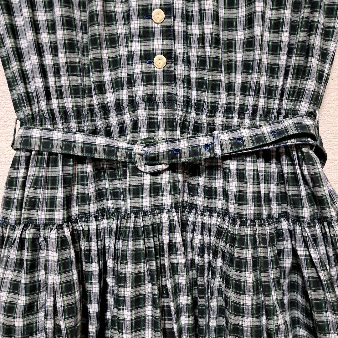 yamamto 様へ カネコイサオ グリーン系チェック フレアワンピース