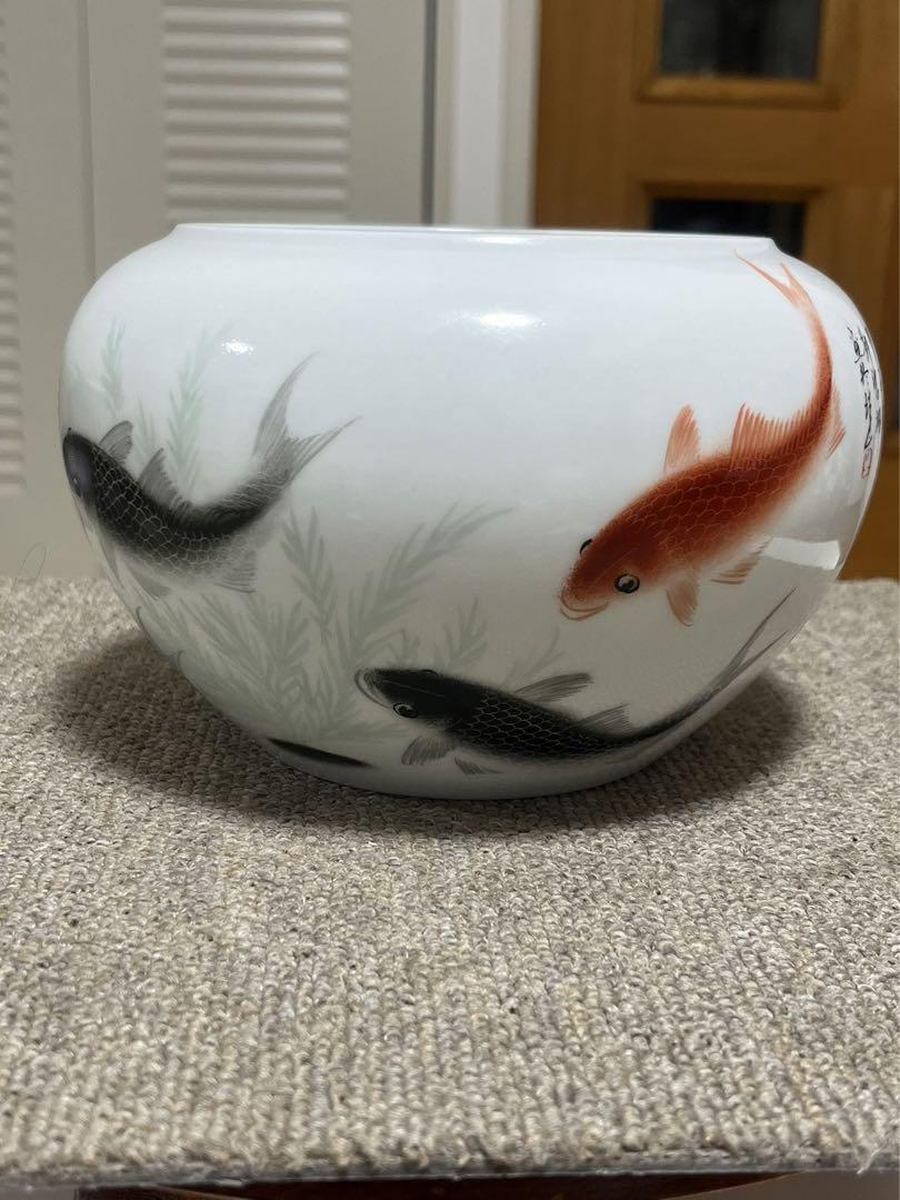 セラミック水槽 小さな金魚 磁器　陶器