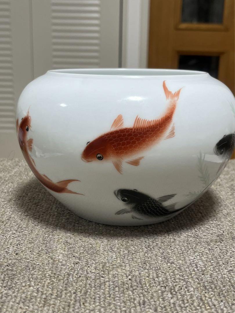 セラミック水槽 小さな金魚 磁器　陶器