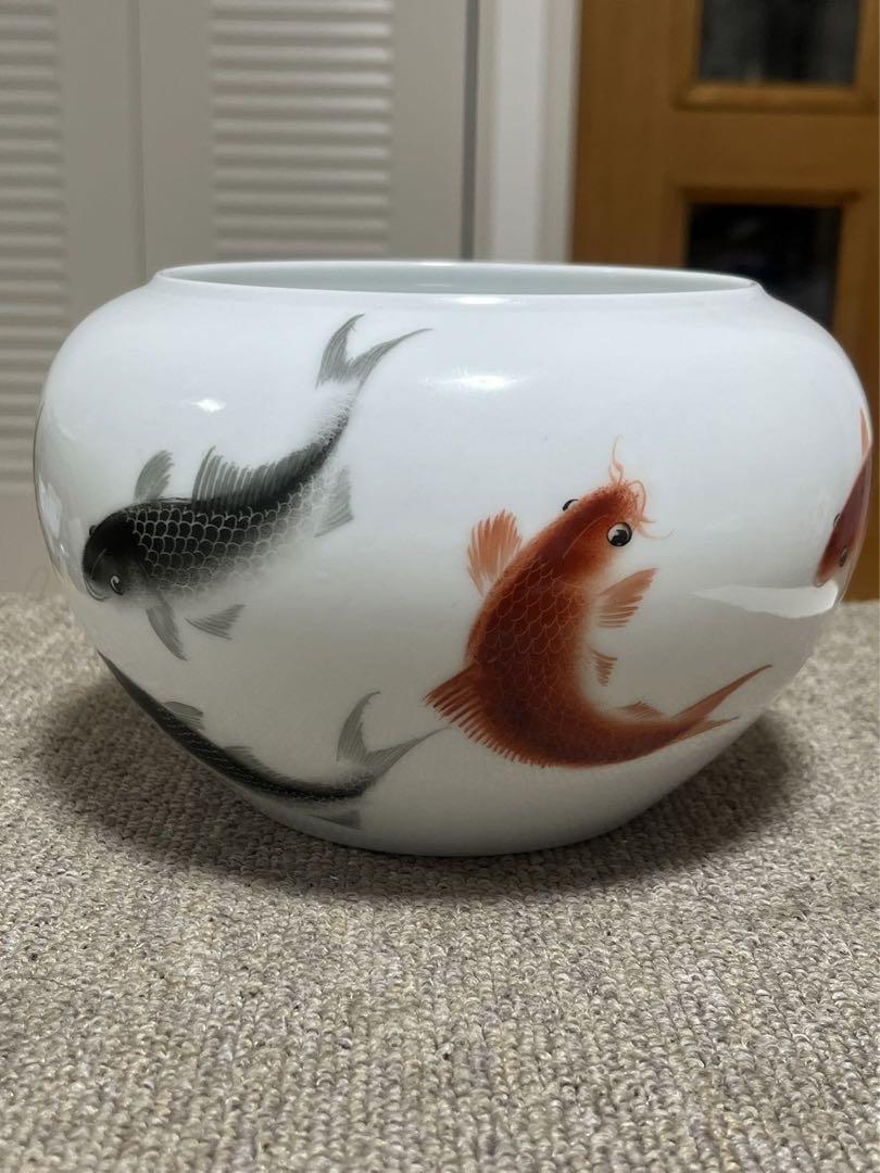 セラミック水槽 小さな金魚 磁器　陶器