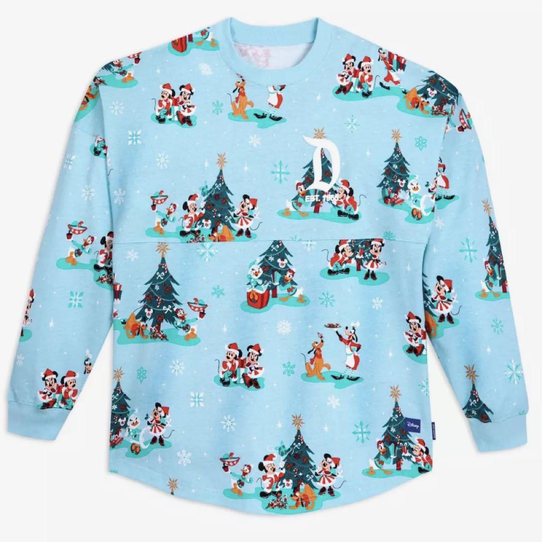 【新品】ディズニー クリスマス限定 スピリットジャージ usMサイズ スピジャ 新品✨ ディズニー スピリットジャージ クリスマス 2023 ロンT