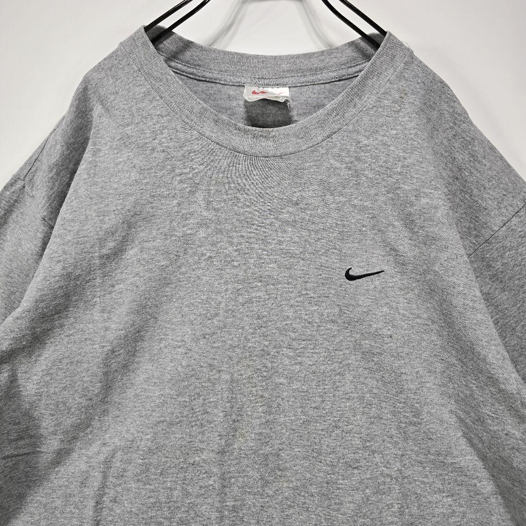 NIKE　ヴィンテージ　Tシャツ　M　USA製　シンプル　ワンポイントロゴ　古着