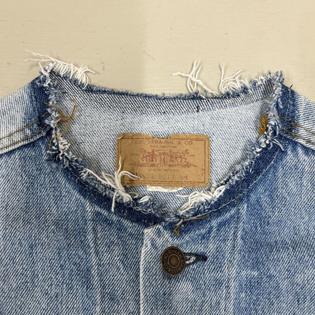 Levi´s ジャーナル コラボ 襟カットオフ ダメージ 70505 0217