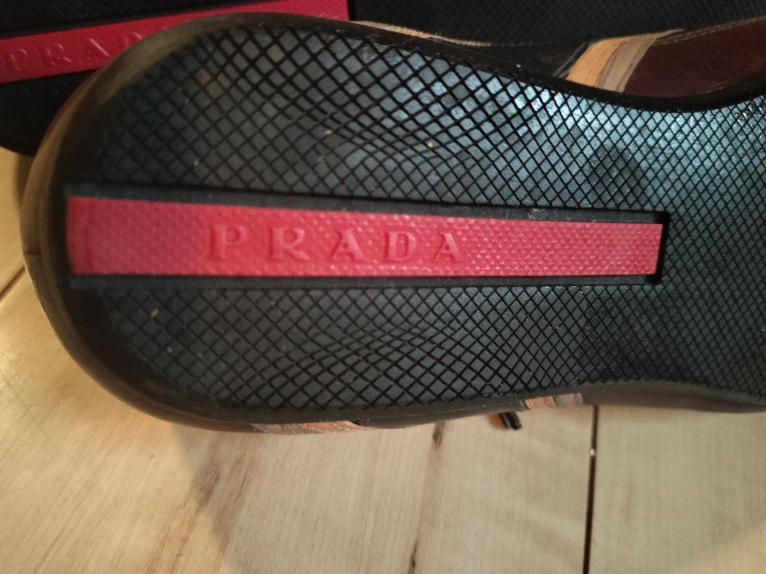PRADA スニーカーデザインサンダル ブラウン/ブラック