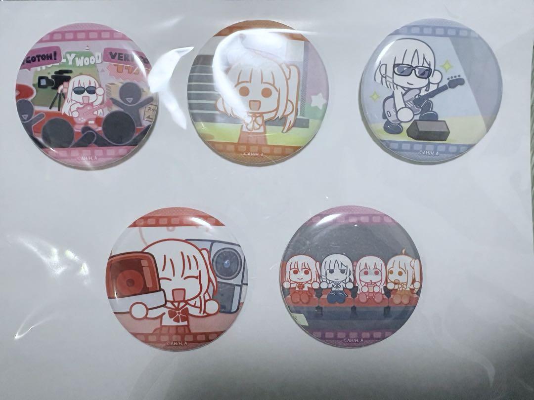 ★【未使用】ぼっち・ざ・ろっく! オリジナル缶バッジ 5種セット