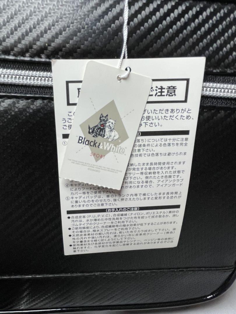 未使用　Black&White ゴルフ　ボストンバッグ ブラック