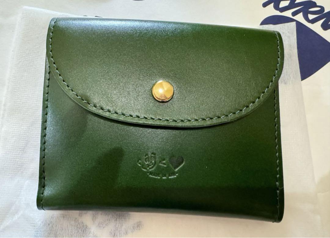 【新品未開封】グリーン leather wallet kaoyorinakami グリーン kaoyorinakami leather wallet 財布 即完売 - メルカリ